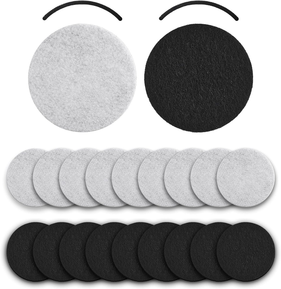 AAOBOSI Mini afzuigkapfilter, inclusief 10 stuks absorptiewatten en 10 stuks actieve koolfilter, verwijdert vet en - ShopVlot