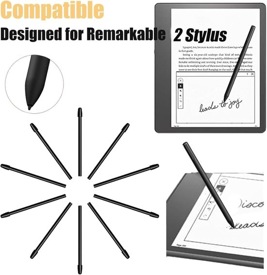 Set of 10 replacement highlighters/nibs for remarkable 2 highlighters, remarkable 2 stylus pen tips to replace soft - ShopVlot — afbeelding 3