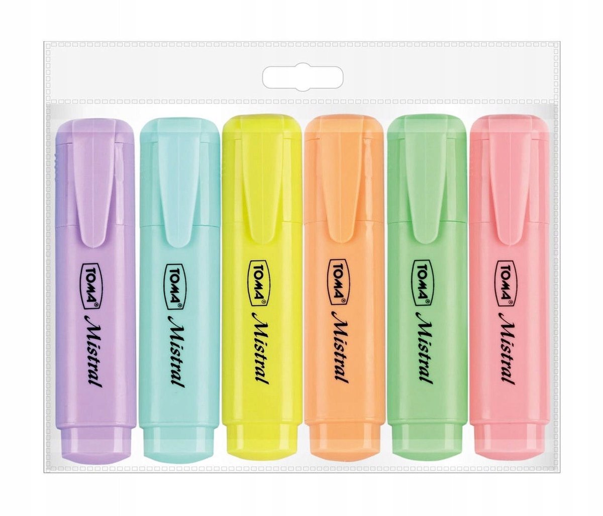 Pastel Kleur Markeerstiften Set - 6 Stuks