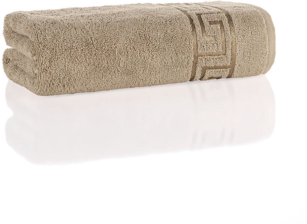 Luxe Beige Katoenen Badhanddoek 70x140 cm - 450 g/m²