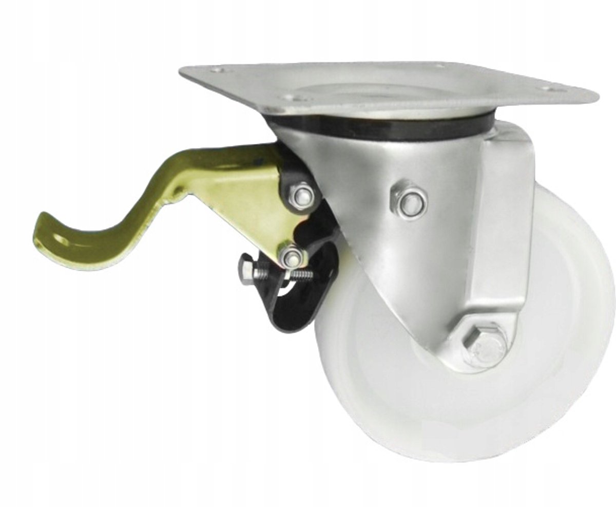 Zwenkwiel met rem, polyamide, Ø 125 mm, 150 kg