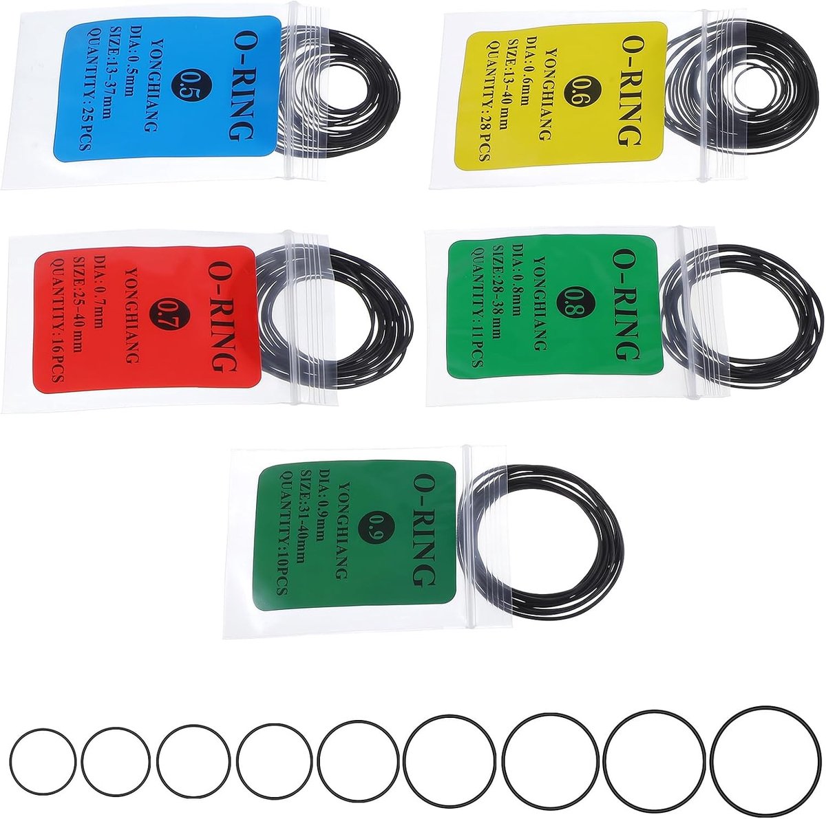 Horloge afdichtingen set - O-ring voor achterkant afdekking - waterdicht - perfect voor horloge reparatie - ShopVlot