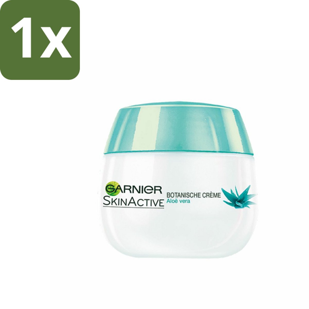 1 x Garnier - SkinActive - Botanische Dagcrème - Aloë Vera - Voor ieder Huidtype - 50 ml - Aloë Vera Crème - Dagcrème - Huidverzorging - Hydratatie - Natuurlijke Crème