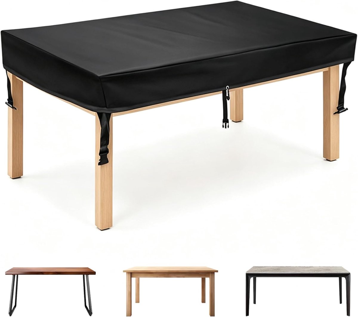 Tuintafelafdekking 160 x 90 cm - waterdicht Oxford-stof - robuuste bescherming - ideaal voor binnen en buiten - ShopVlot