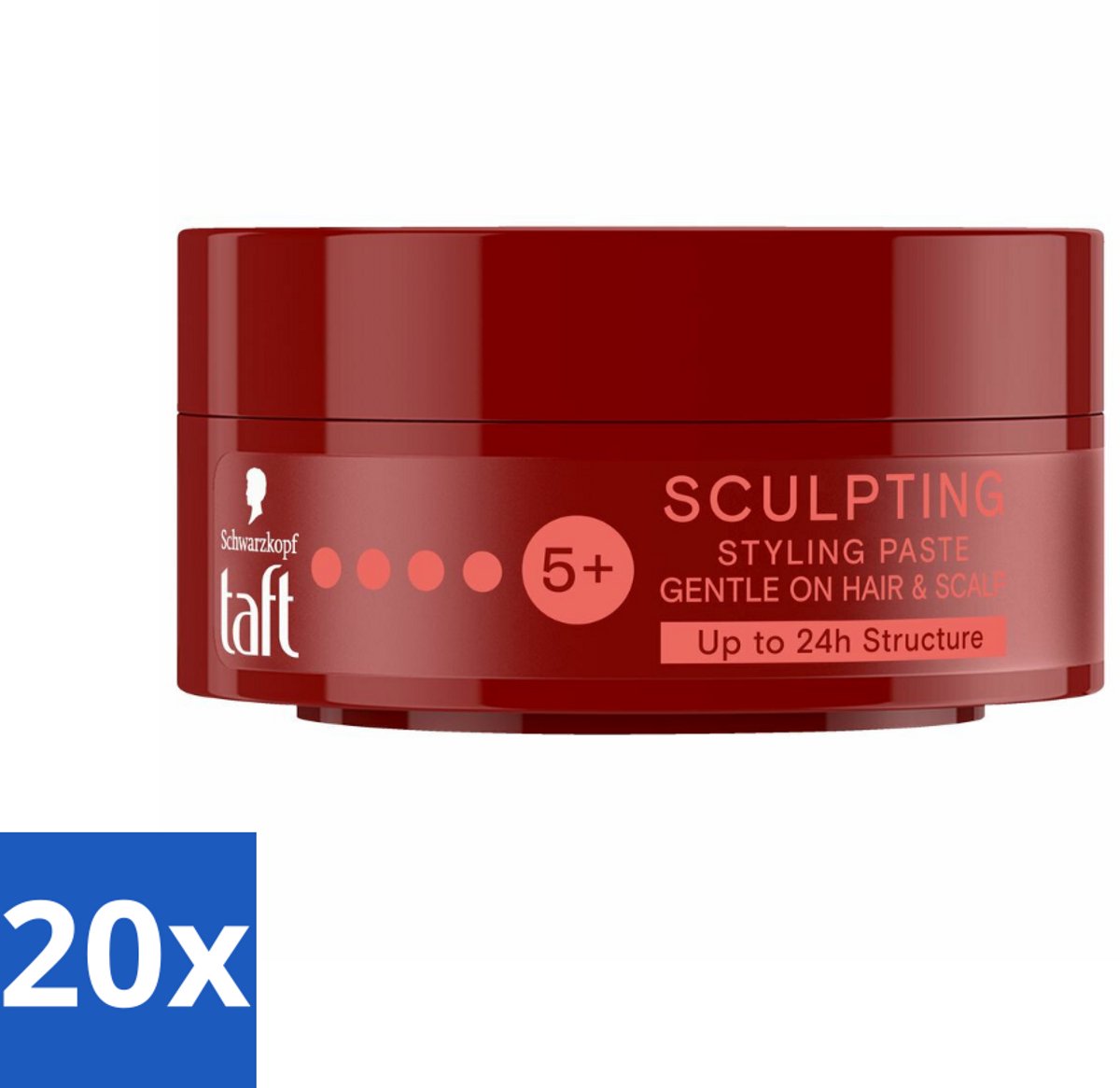 Taft - Sculpting Styling Paste - Hold 5+ - Flexibele styling - 75 ml - Bulkverpakking - 20 stuks