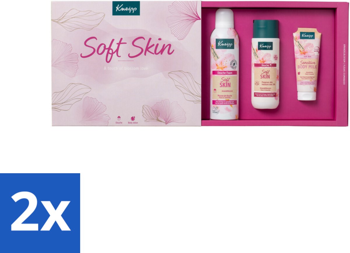 2 x Kneipp - Soft Skin Collection Luxe Geschenkset - Douche foam - Kneipp - Cadeauset - Verzorging - Huidverzorging - Droge Huid