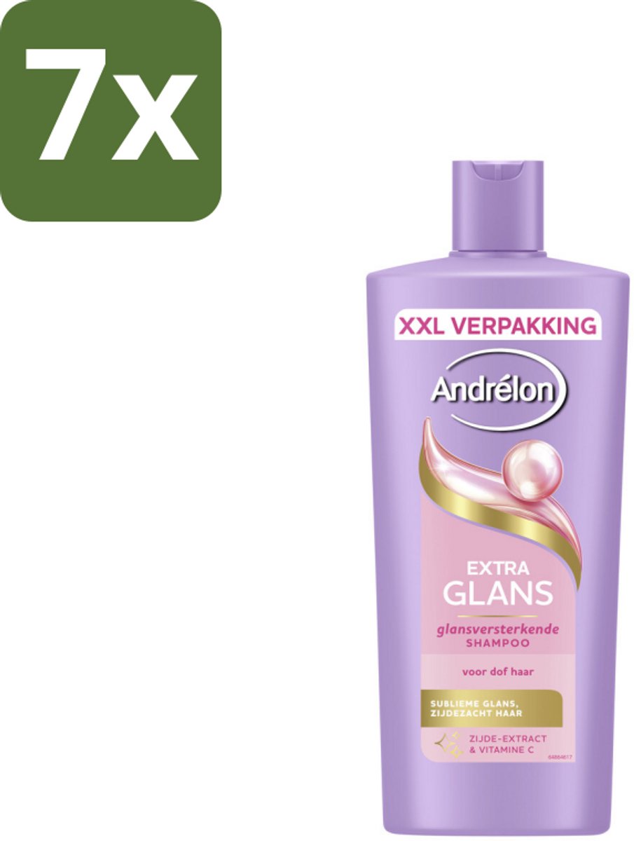 Andrélon – Shampoo – Extra Glans – 685 ml - Bulkverpakking - 7 stuks