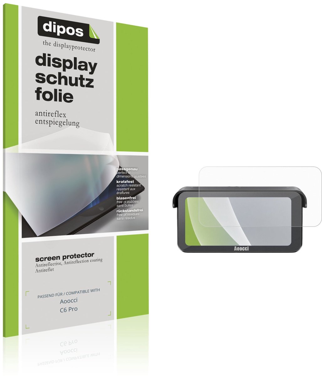 dipos – 2x Matte Beschermfolie geschikt voor Aoocci C6 Pro | Krasbestendige & antireflecterende Screenprotector Ultra-Thin