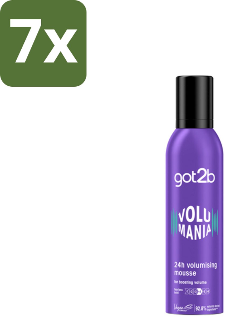 Got2B - Volumemousse - Volumania 24H - 250 ml - Bulkverpakking - 7 stuks