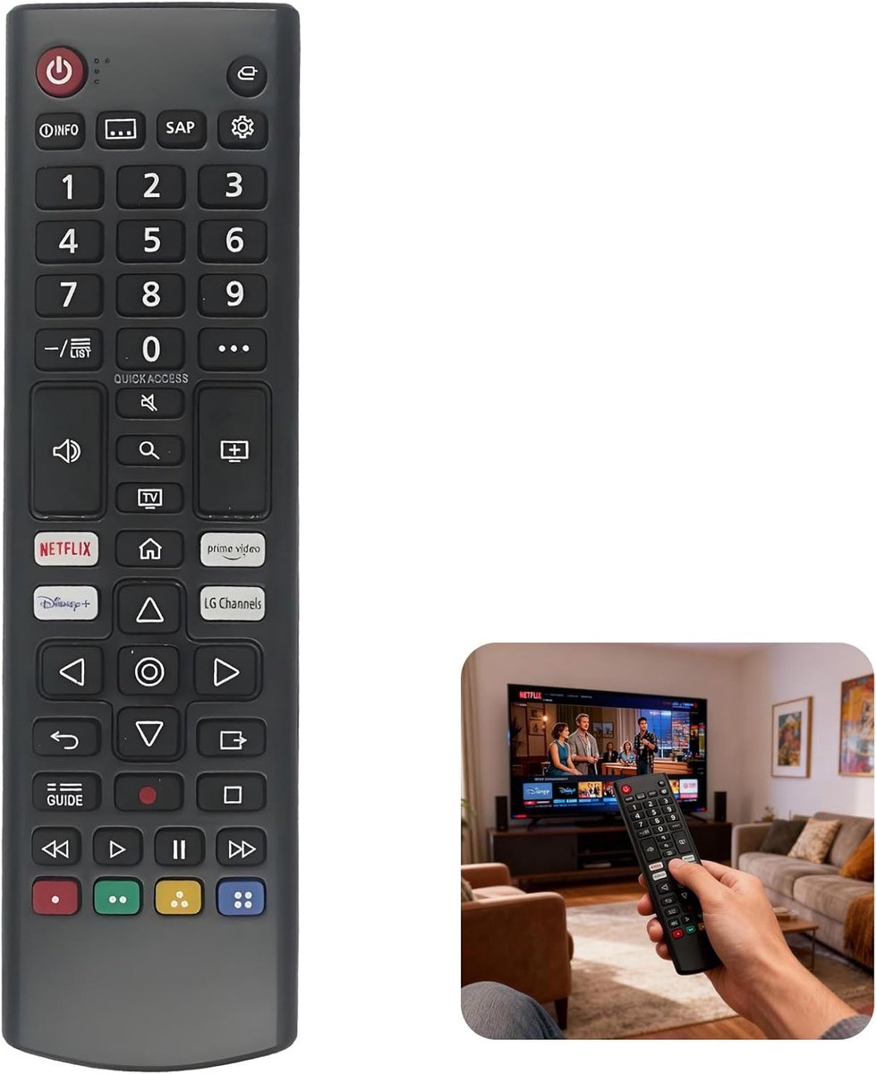 Universal LG Remote Control, LG TV Remote Control, Alternative to Remote Control, AKB76040302 - ShopVlot