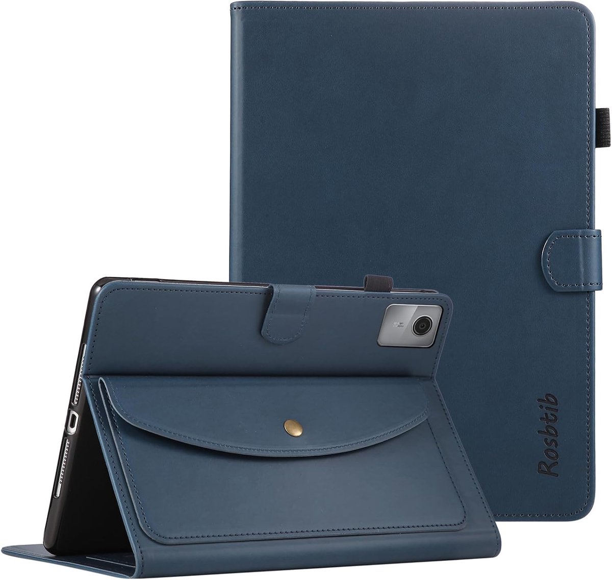 Beschermhoes voor Lenovo Tab M11 2024 11 inch TB330FU, PU lederen beschermhoes (met portemonnee), multi-hoek-standaard - ShopVlot