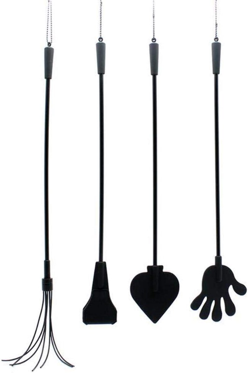 Rimba Latex Play Zweep Zwart 42 cm - ShopVlot