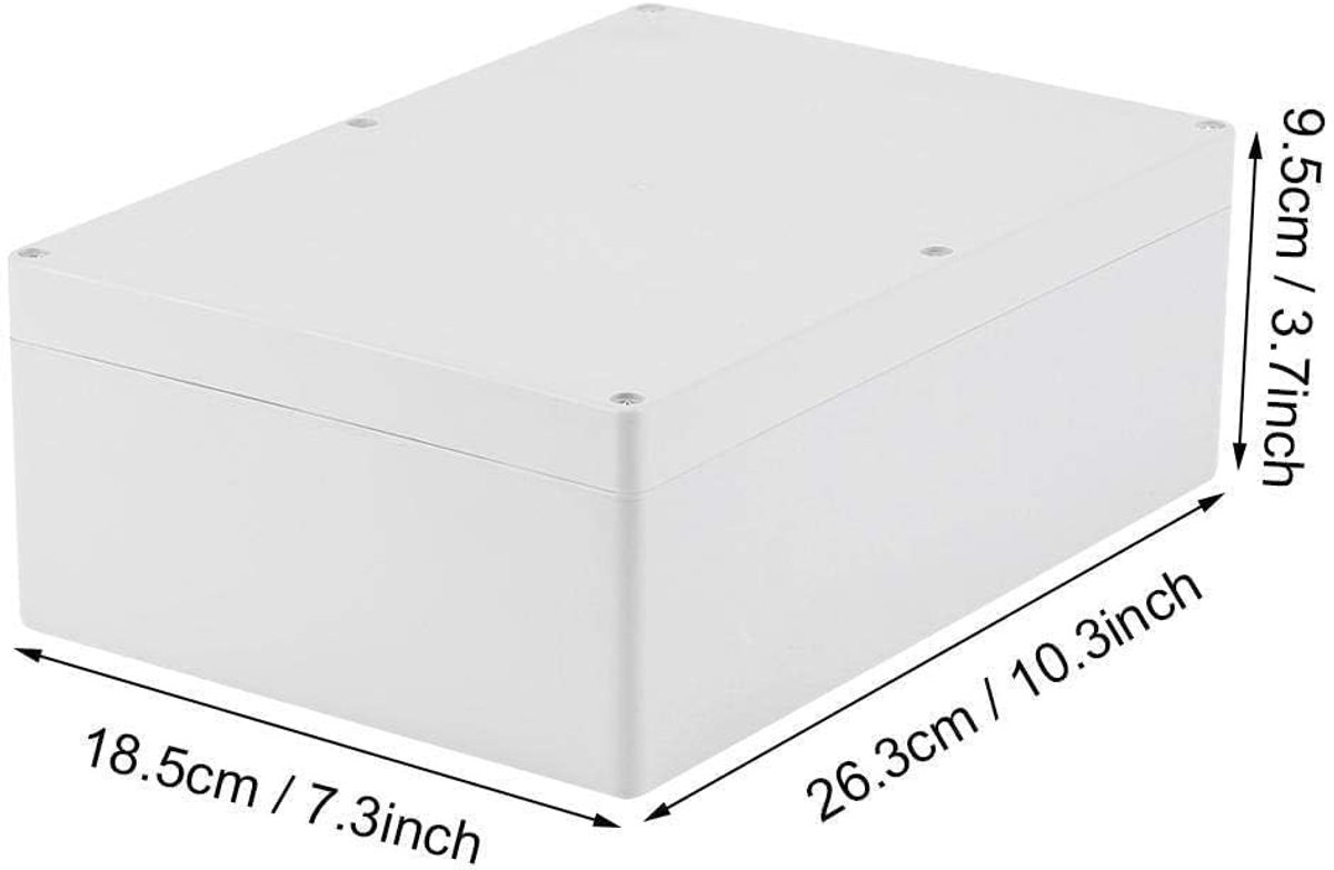 Junction Box 263 x 185 mm - ABS Waterdicht - IP65 Bescherming - Geschikt voor Binnen en Buiten - ShopVlot