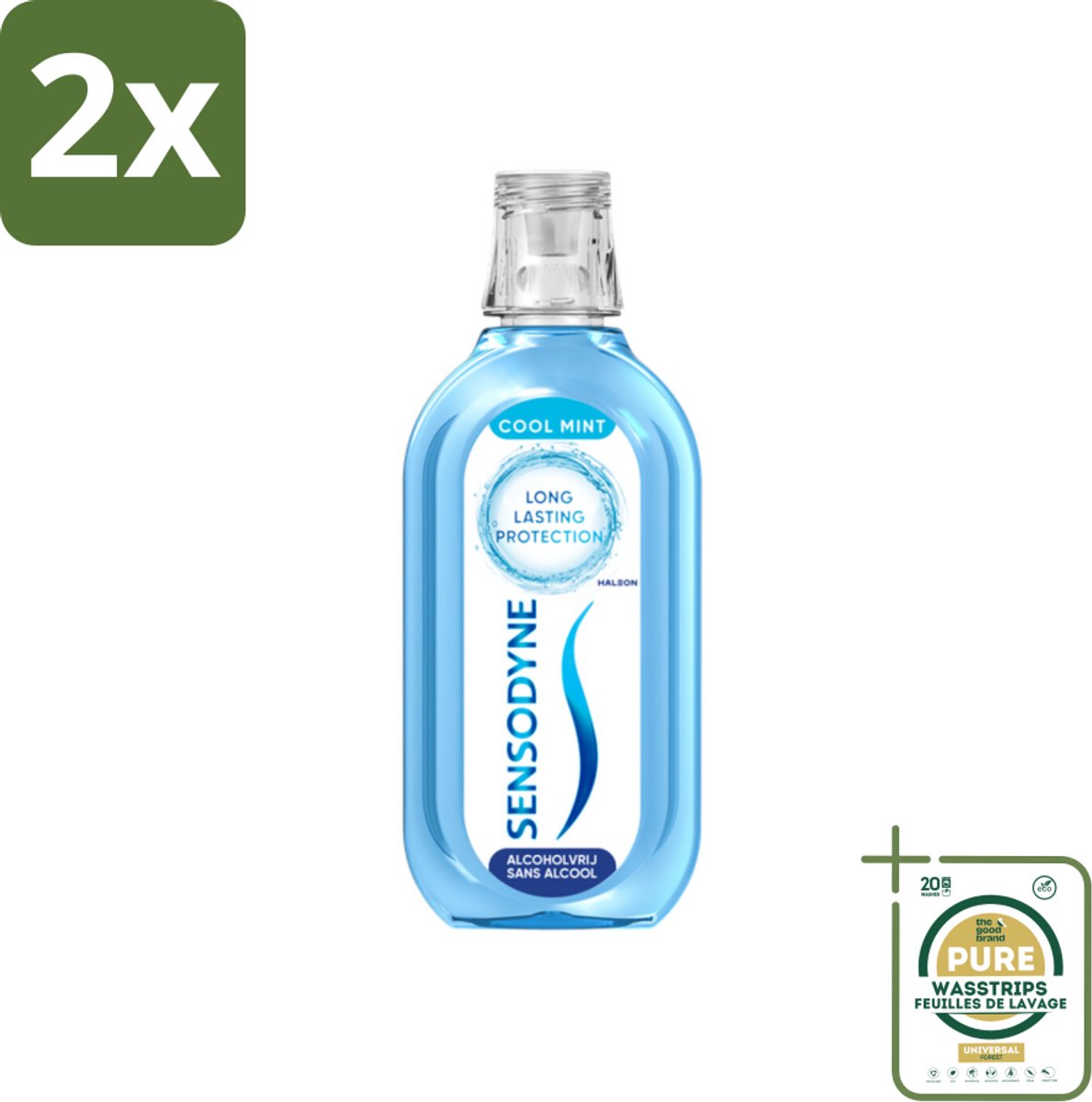 Sensodyne - Mondwater - Fresh & Cool - 500ml x 2