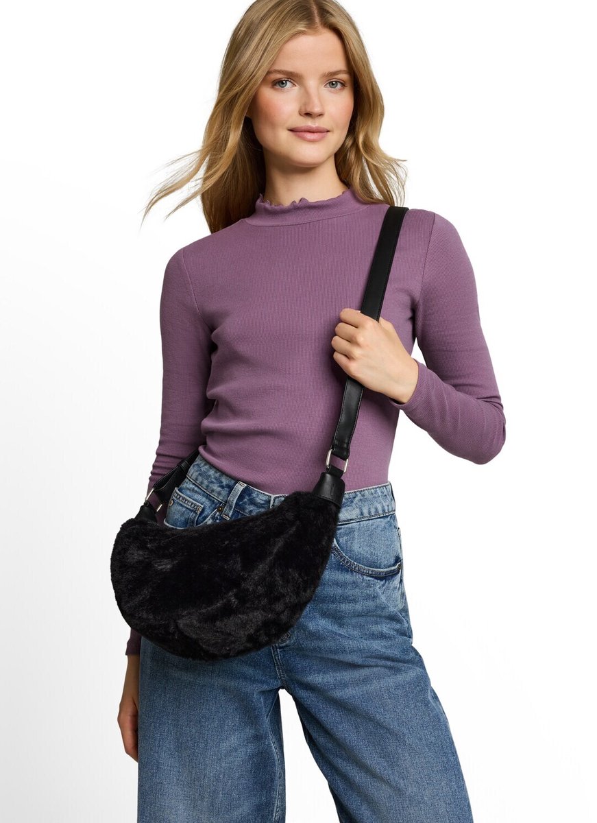 TOM TAILOR schoudertas Liriel Winter Crossbody Bag Black zwart