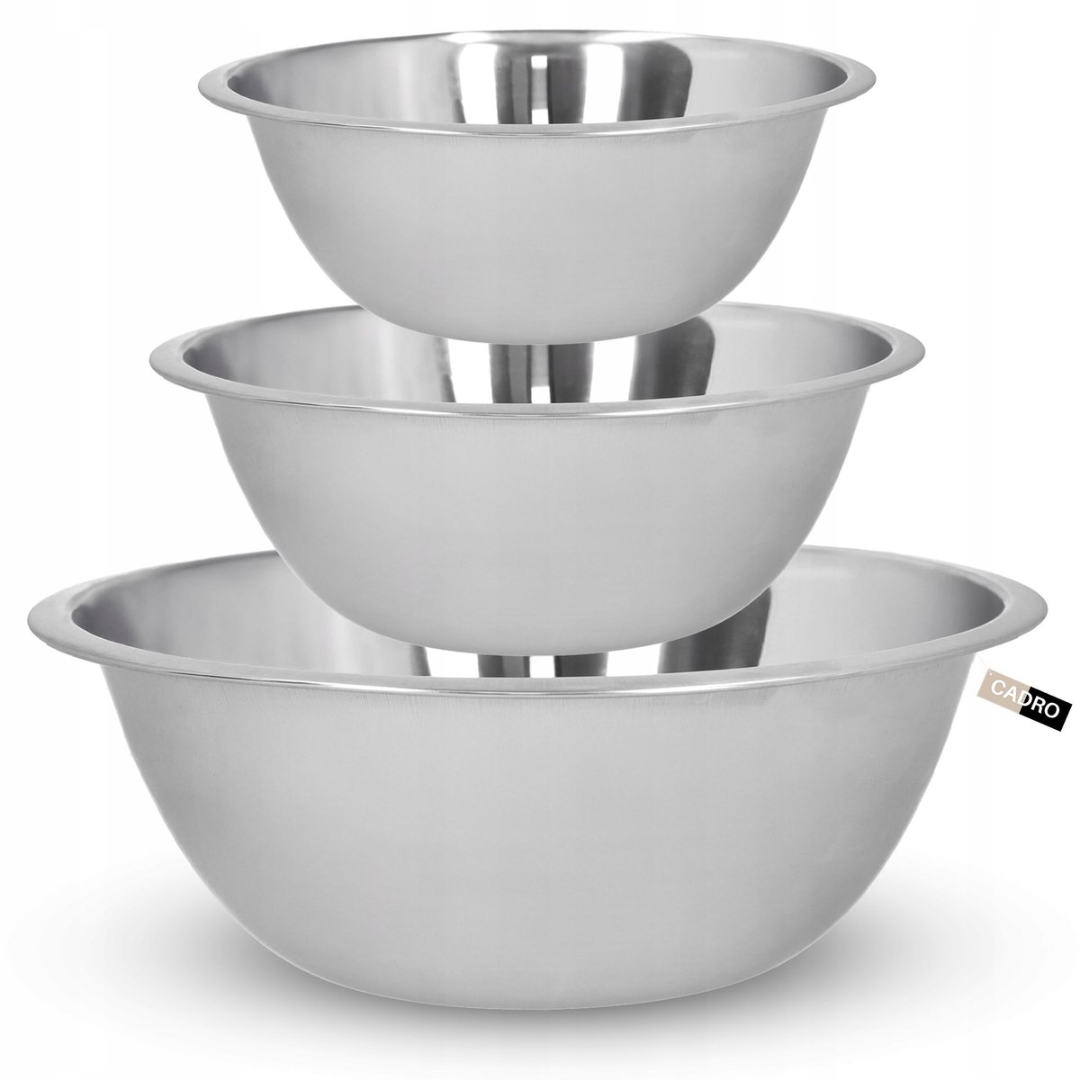 Set van 3 metalen keukensommen - 26/28/30 cm