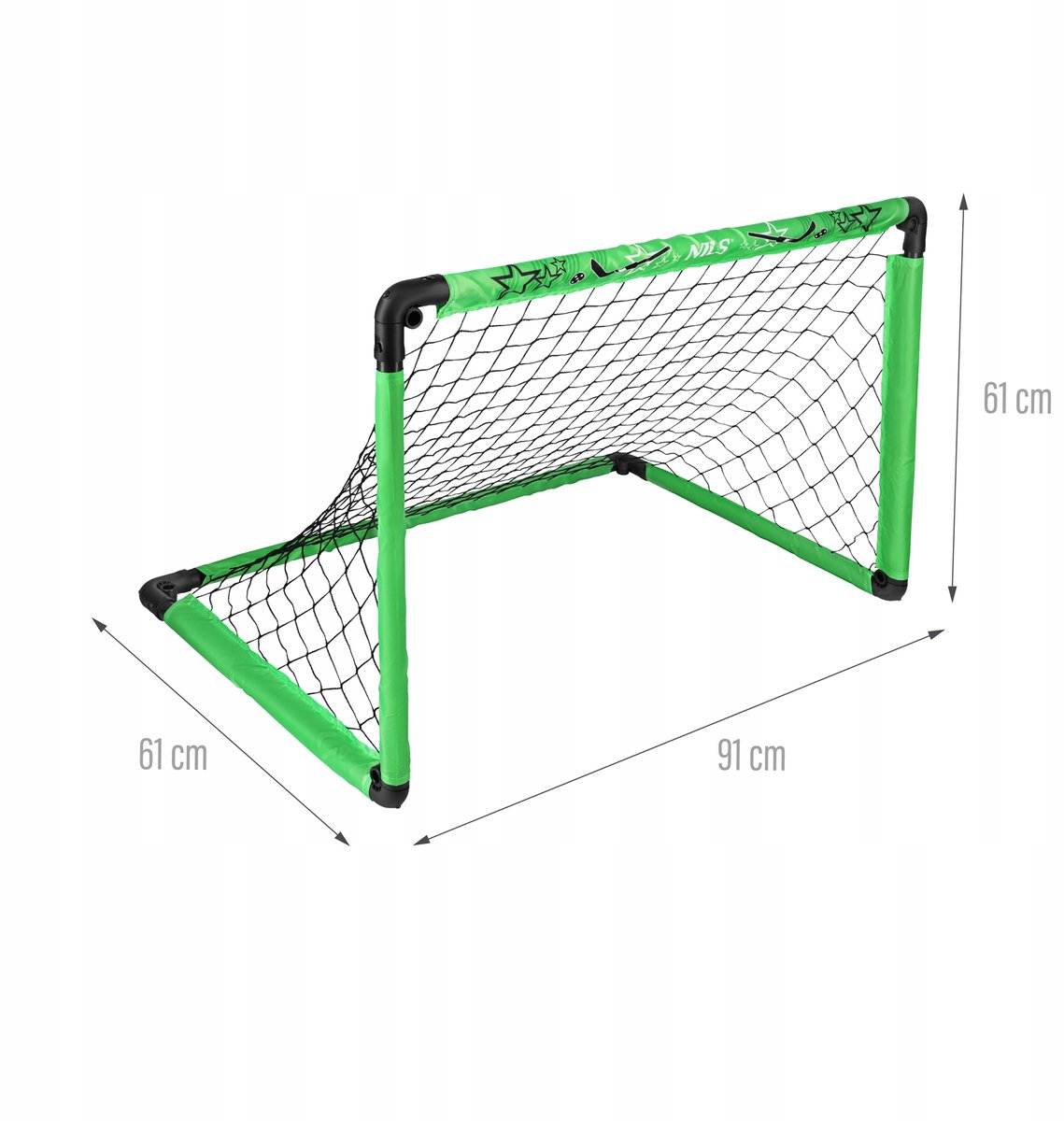 Opvouwbare Voetbaldoel 90x60x60 cm - Draagbaar en Duurzaam
