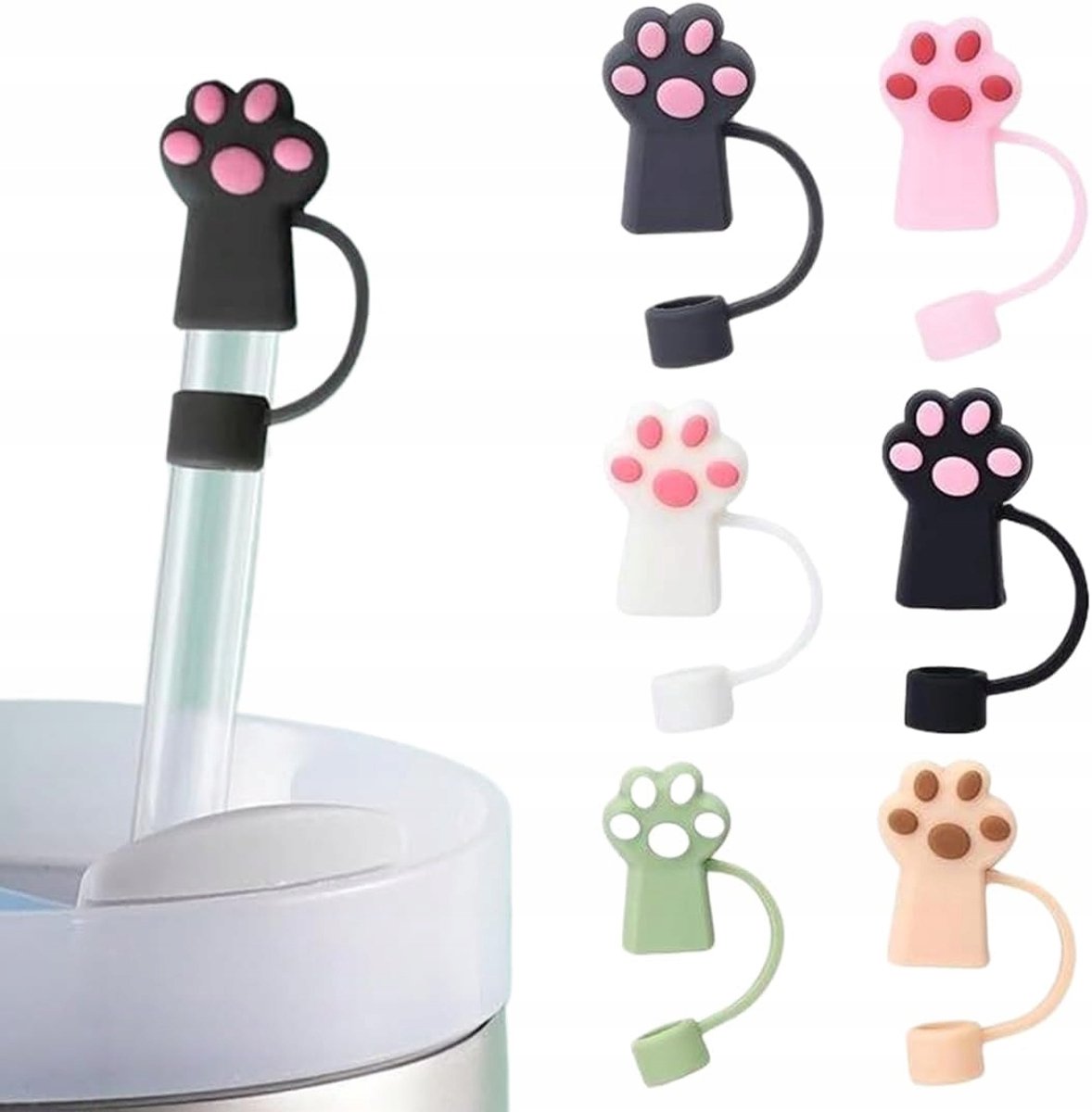 Set van 6 Decoratieve Rietjeshoezen - Stijlvol en Functioneel