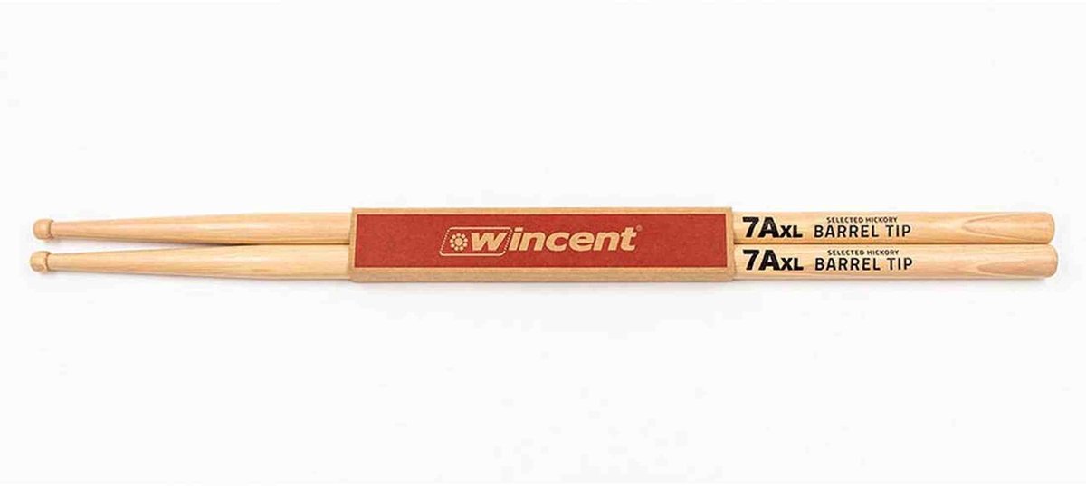 Wincent W-7AXLBT drumstokken 7A XL Barrel Tip