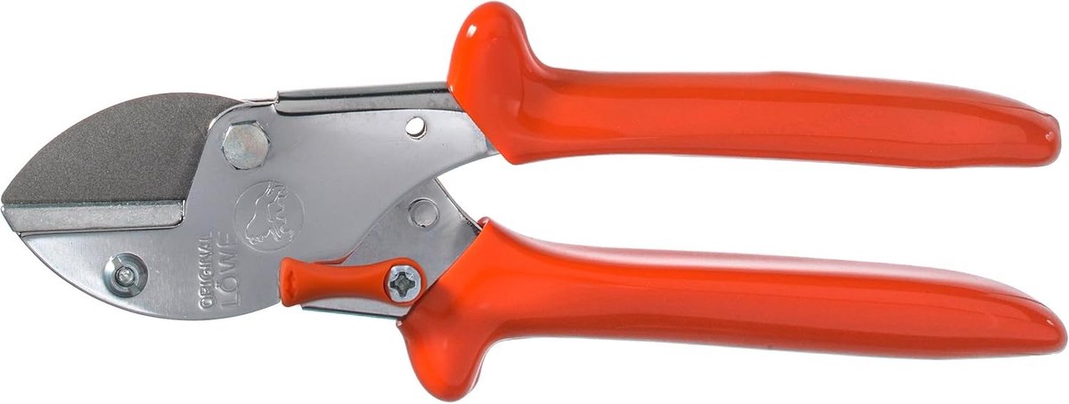 Knipschaar tuin - Zwart - 17,5 cm - Aambeeld snoeischaar met roestvrijstalen lemmet - Voor kleine handen