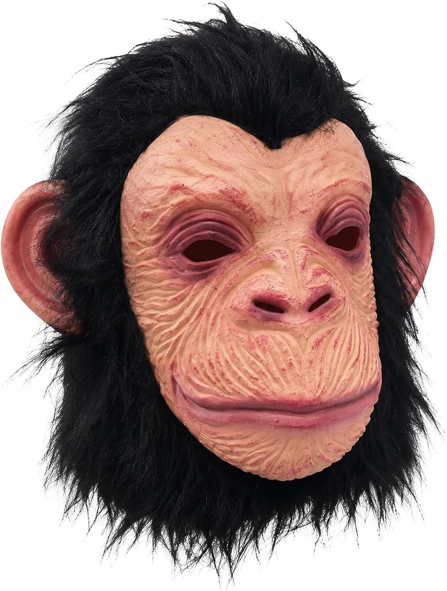Gorilla Halloween Mask Chimpanzee Latex Mask Costume - ShopVlot