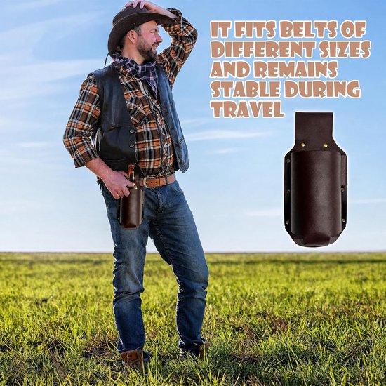 Biergordel Cowboy Stijl Handsfree Houder voor Fles & Blik Feest Camping - ShopVlot — afbeelding 3