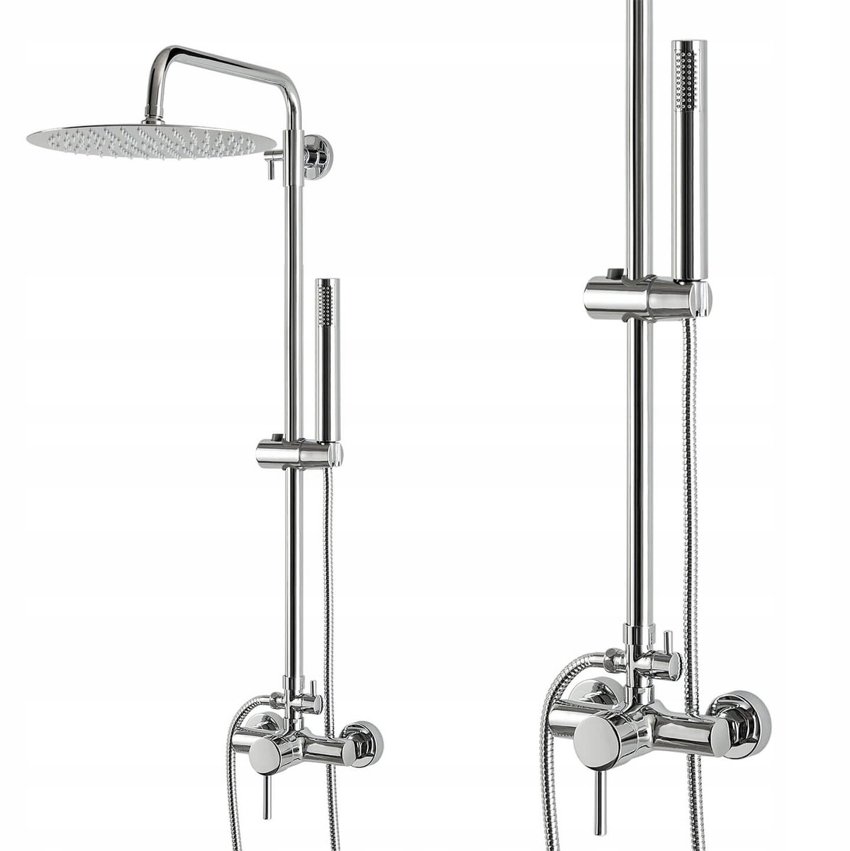 Douchekolom met Regen- en Handdouche, RVS 30cm