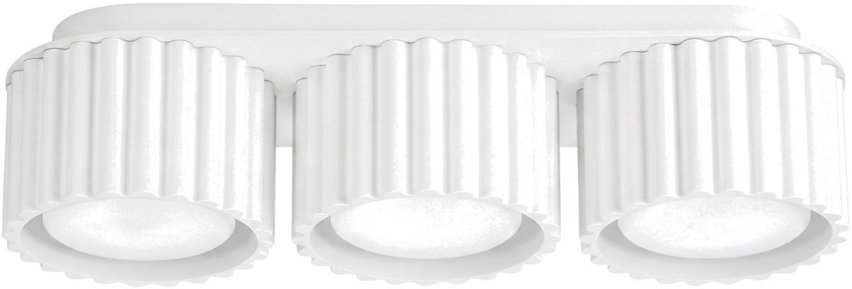 Sollux Lighting Plafondlamp AURA - Gx53 - wit - aluminium - 32.5x10x8cm