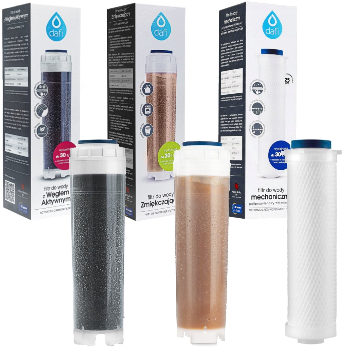 Dafi EKO Waterfilter Set 3-delig voor 10" Behuizing