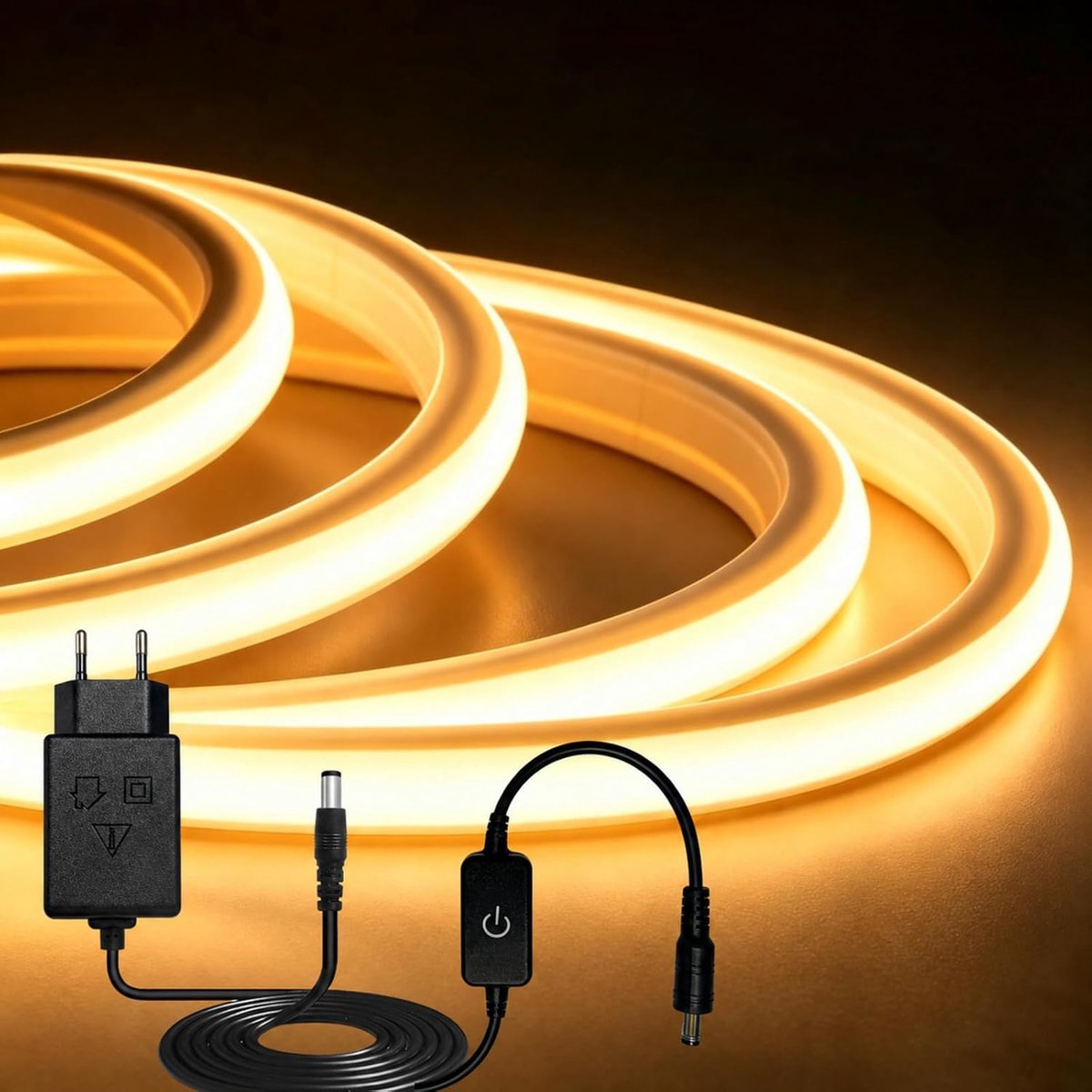 iNextStation COB-ledstrip 5m, dimbaar, IP67-waterdicht, 3000K warmwit - ShopVlot