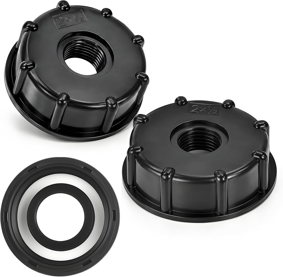 2 stuks IBC-adapterkap, 1/2 inch binnendraad, S60×6 - ShopVlot