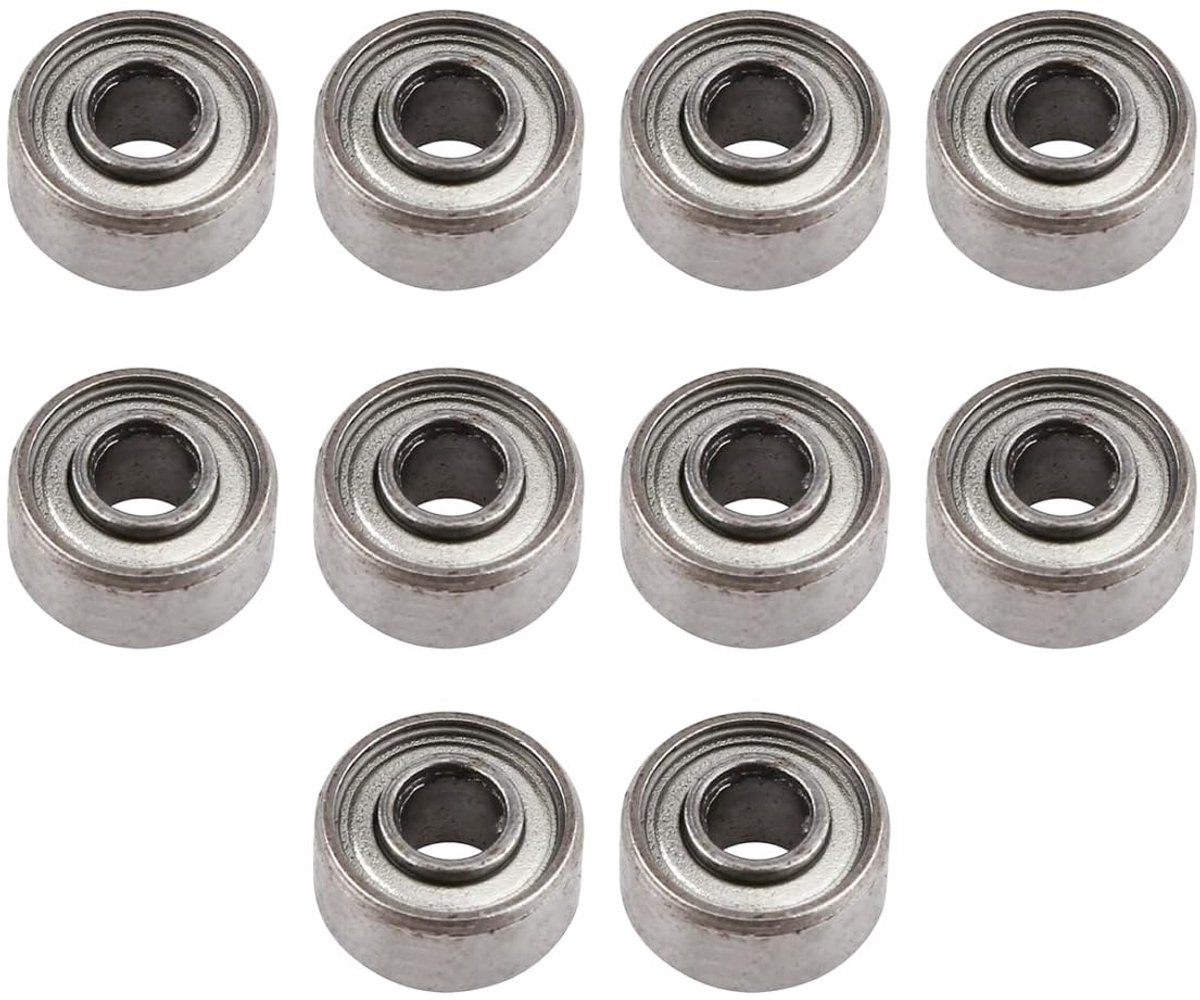 Sylen 10 stuks miniatuurkogellagers voor precisieapparaten, dubbel afgeschermde groefkogellagers 693ZZ 3 x 8 x 4 mm - ShopVlot