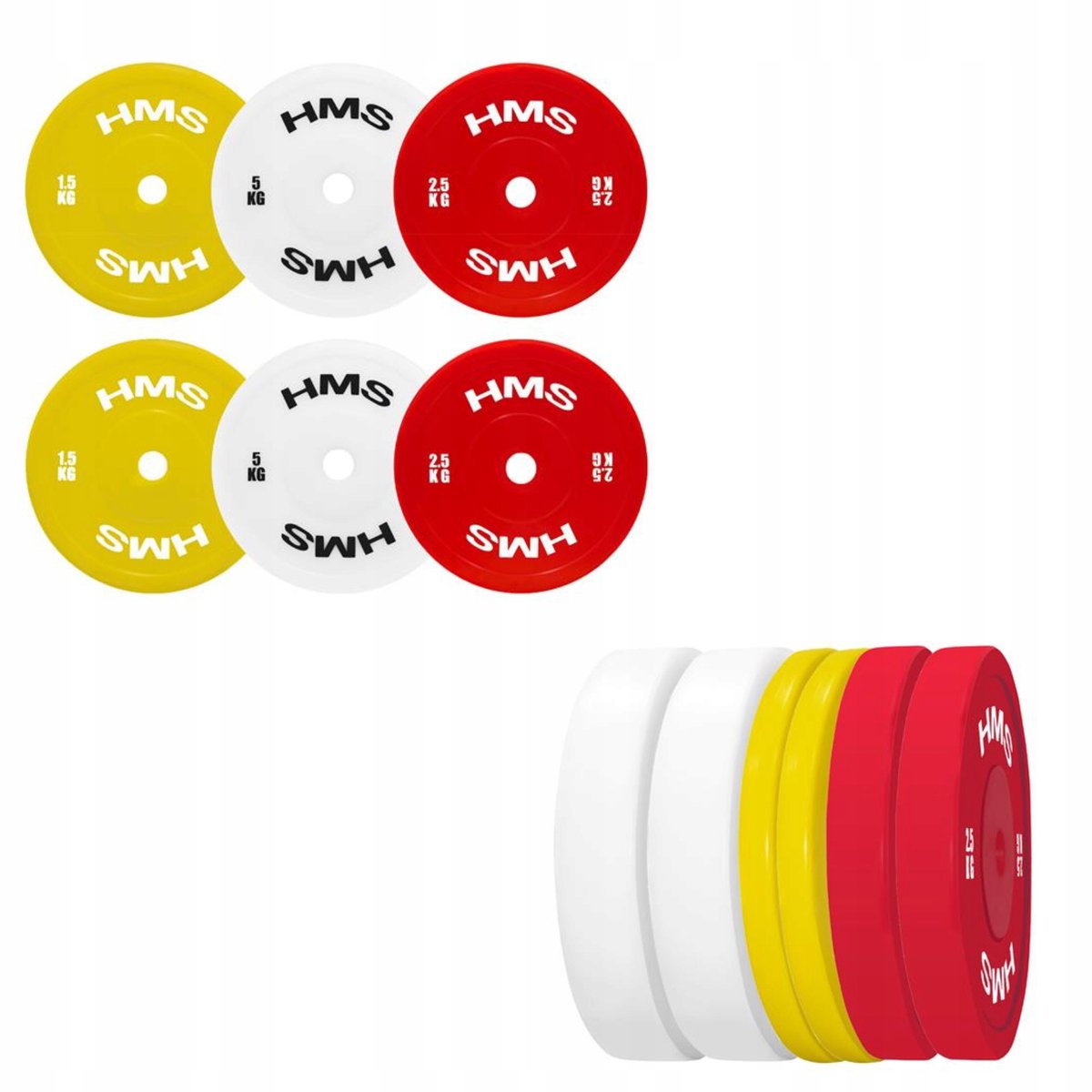 Set Olympische Technische Halteringschijven PE 18 kg