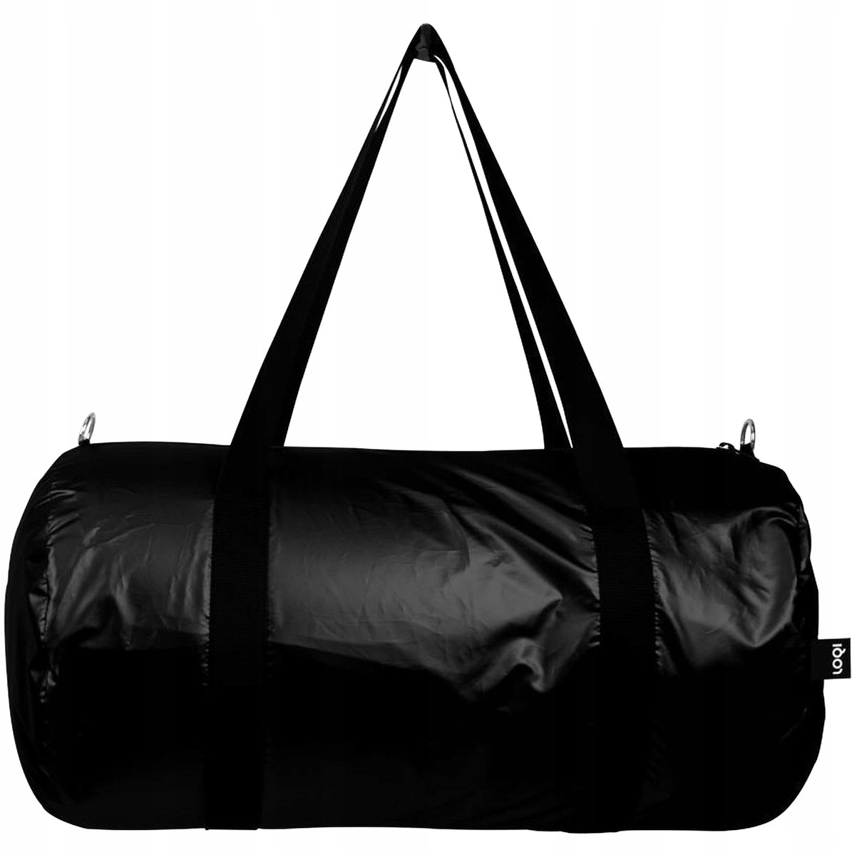 Metallic zwarte weekendtas: compacte waterdichte reistas