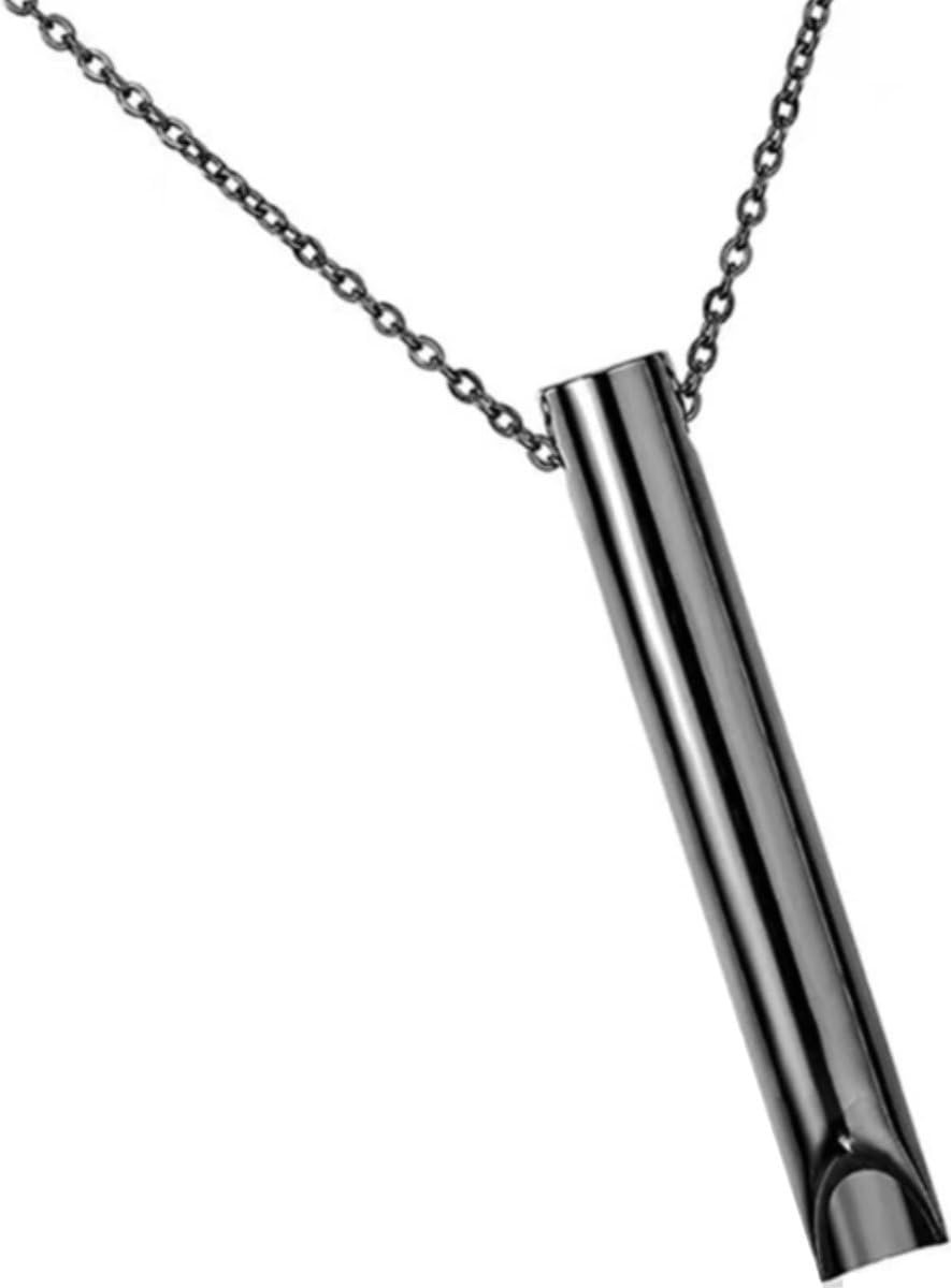 Breath Chain Black - Stop hyperventilating/Smoking/Vaping - Quiet breathing - Breathing trainer - ShopVlot
