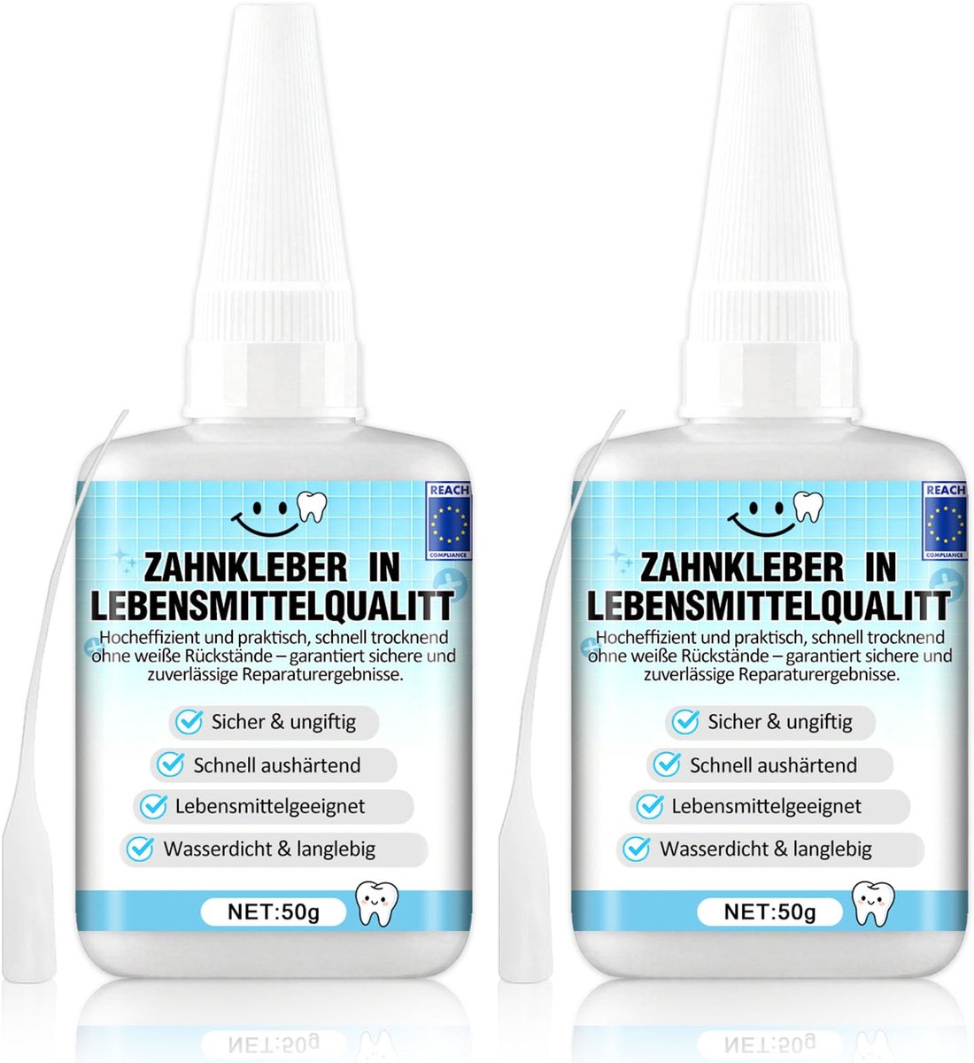 Tandlijm voor tanden, tandlijm, tandprothesenlijm, tandcement, kloofvullend, sneldrogend, weerbestendig en waterdicht - ShopVlot
