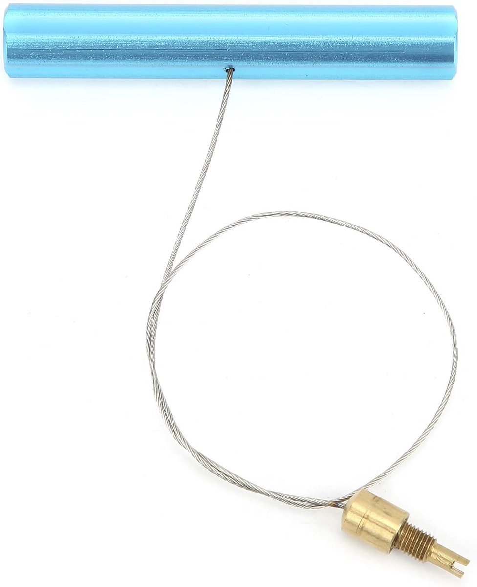 Ventieltrekker, 80x10mm/3.1x0.4in Fiets Motorfiets Luchtventiel Trekker Buis Bandensteel Tool Bandenbuis Ventiel Tool Ventieltrekker Tool Blauw