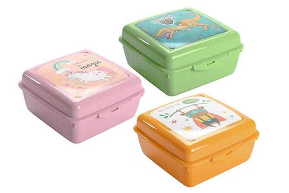 Sapporo Fantasy Animals Bewaardoos 12cl 15x15xh7,5cm - 3ass