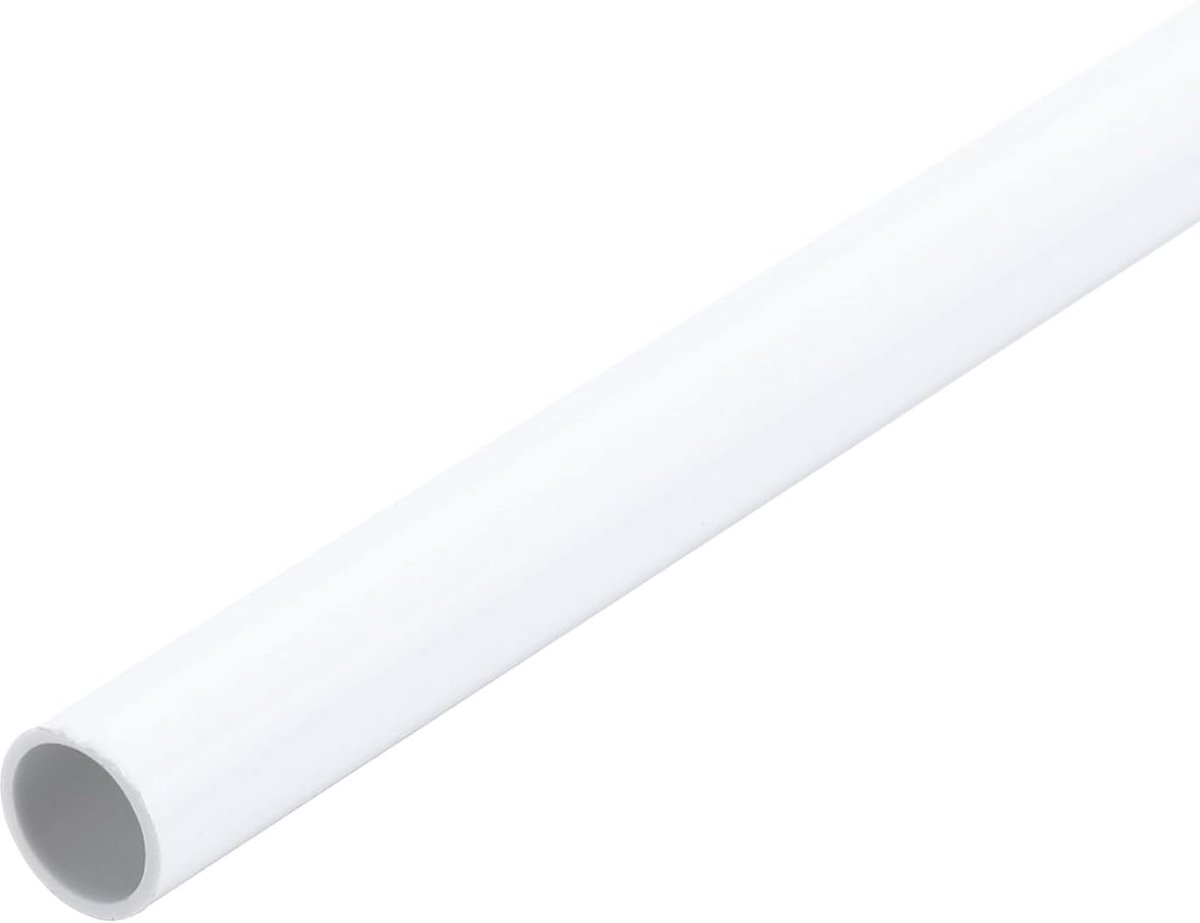 2 stuks PVC buis, diameter 9mm lengte 300mm rond kunststof buis voor tuin, aquarium, waterleiding, kabelkanaal, ventilatiebuis (wit)
