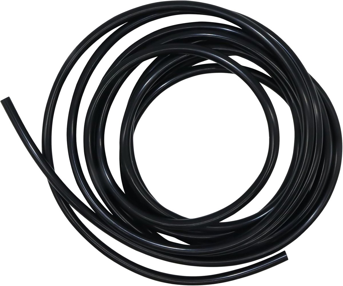 siliconen buis, 5 mm binnendiameter x 8 mm buitendiameter 4M siliconen slang waterluchtslang voor pompoverdracht zwart