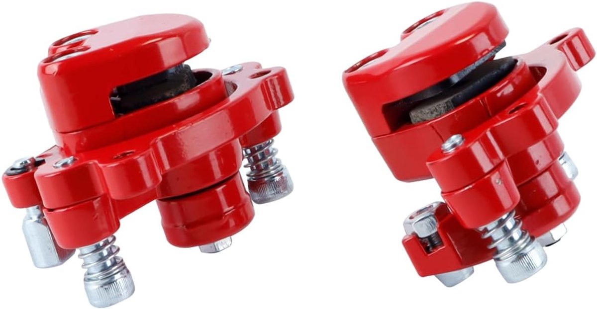 Remklauwen voor en achter vervangende T Rode remklauw Sport voor 33 43 47 49 met extra remblokken en schroeven (rood)