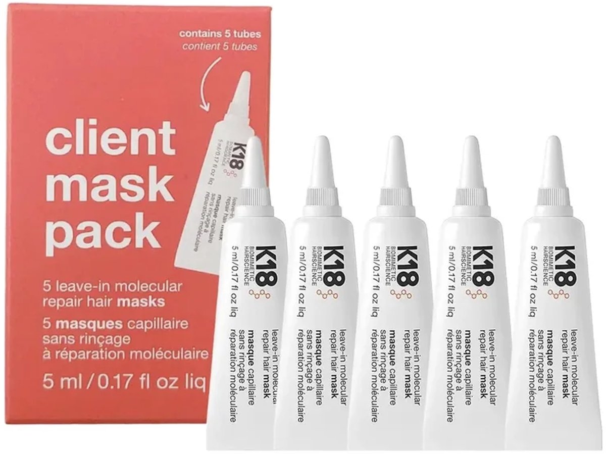 K18 Haar Moleculair Herstellend Leave-in Masker 5 x 5 ml