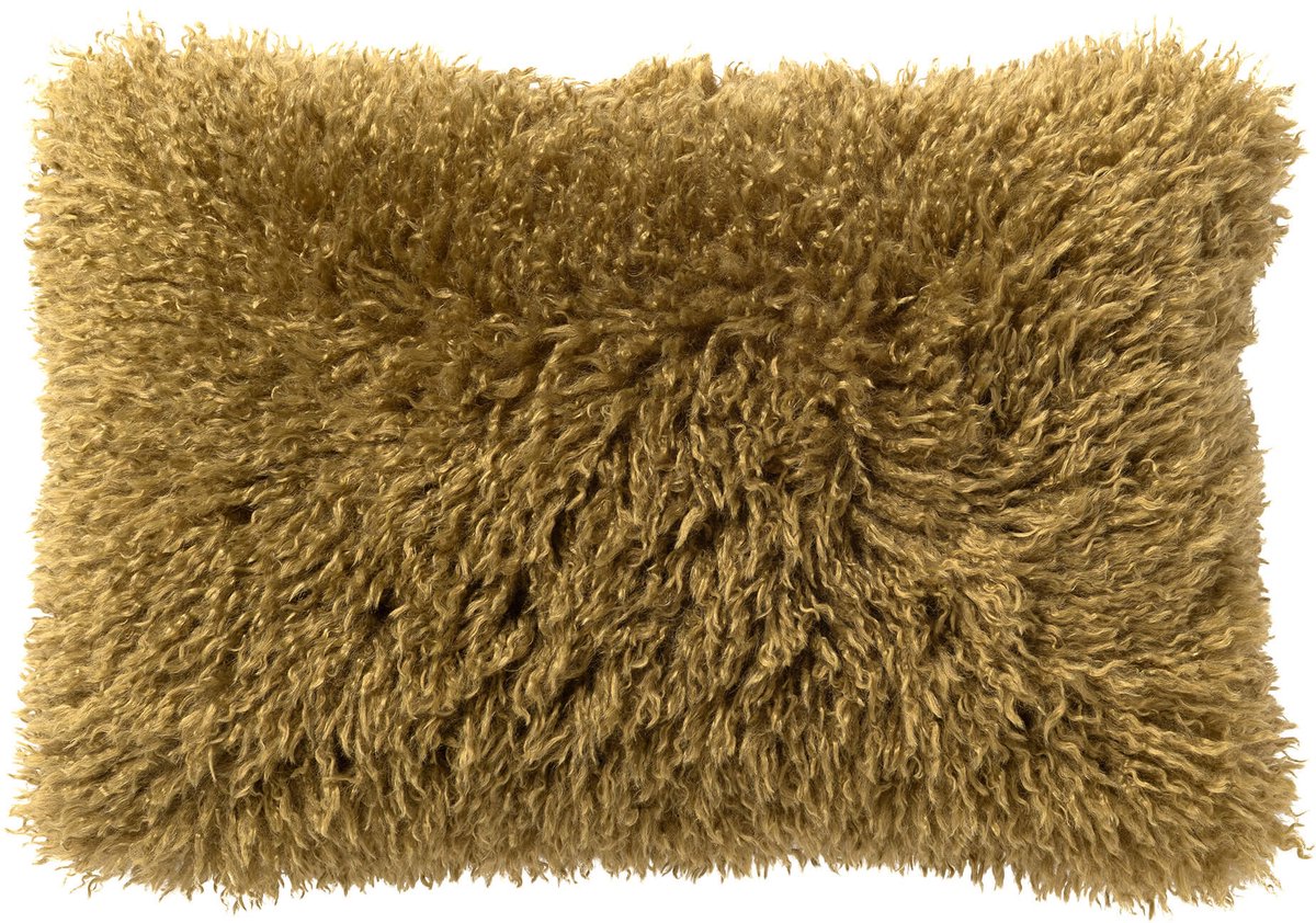 Dutch Decor IBBY - sierkussen 40x60 cm - gerecycled - fluffy - Green Moss - groen - Inclusief binnenkussen - Luxe kussens voor woonkamer & bank