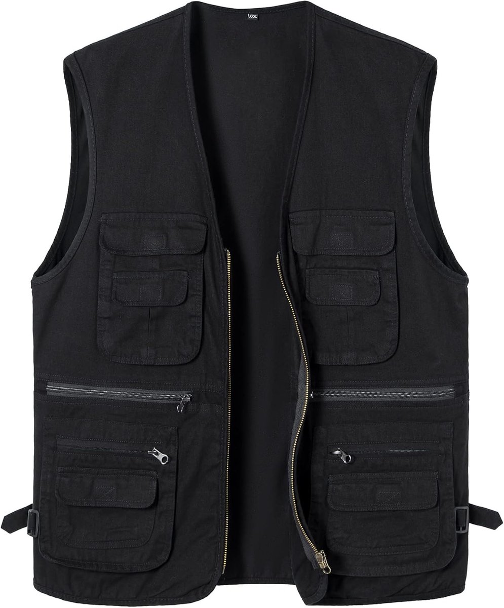 Outdoor Multi Pocket Gilet Vissen Vest Utility Fotografie Vest Reizen Camping Jacht Wandelen Bovenkleding Mouwloze Top