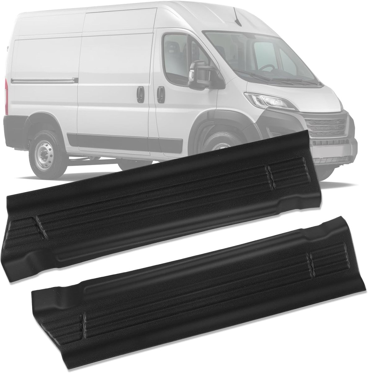 ABS kunststof vervanging voor FIAT Ducato/Peugeot Boxer/Citroen Jumper 2006-2023, deurklemmen Zwart EEN paar Links en Rechts (voor Ducato)