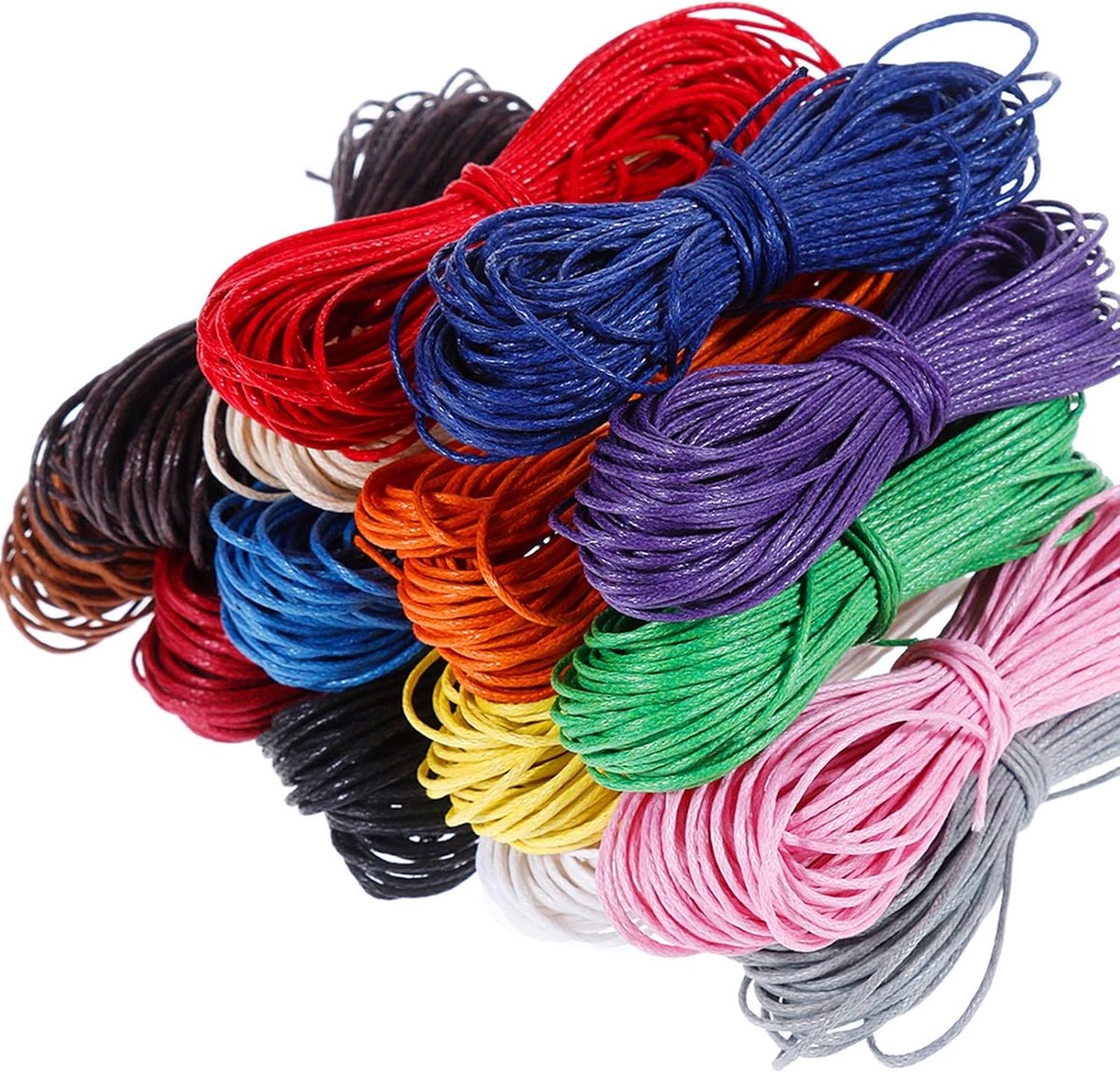 15PZ Gewaxt katoengaren 10 meter diameter 1 mm voor het maken van sieraden FAI by Te