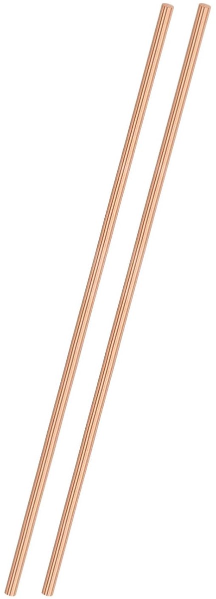 Koperen ronde staaf, 2 mm diameter, 10,8 cm lang, T2 lagers, massieve staaf, draaibank, stang voor metaalhandwerk, doe-het-zelf/tuinbouw/industrie/decoratie, zuivere koperen buizen