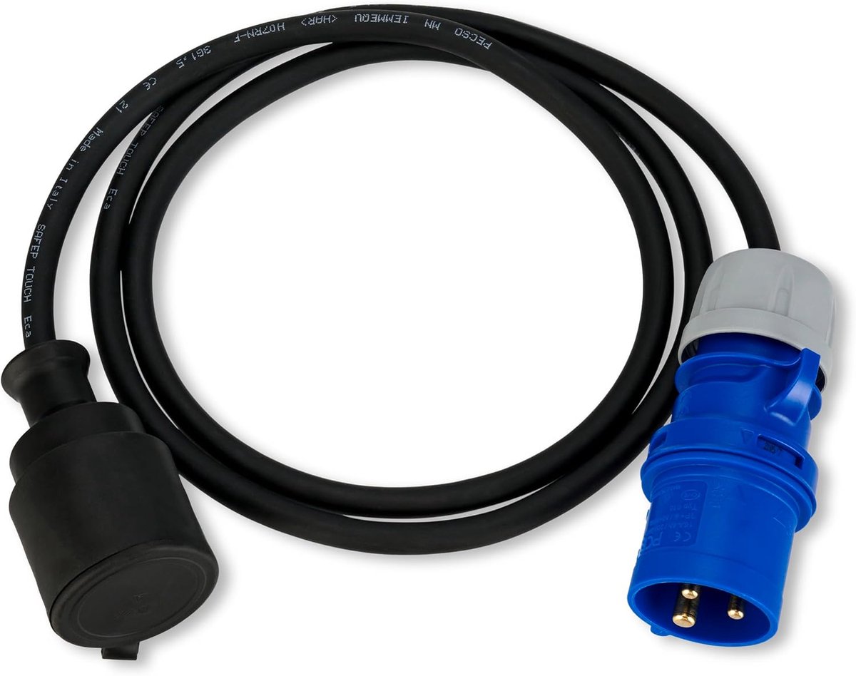 Ritter 0577755555 Verlengstuk voor caravan, Gu-koppeling, 1,5 m | Spatwaterdicht IP44 | 3500W