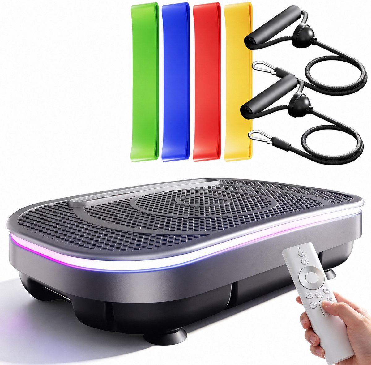 Verte Trilplaat Fitness - Vibration Plate - 120 Snelheidsniveaus - Trilplaat Voor Benen Bloedsomloop - 120 kg gewichtscapaciteit - Full-Body Workout Vibratieplaat