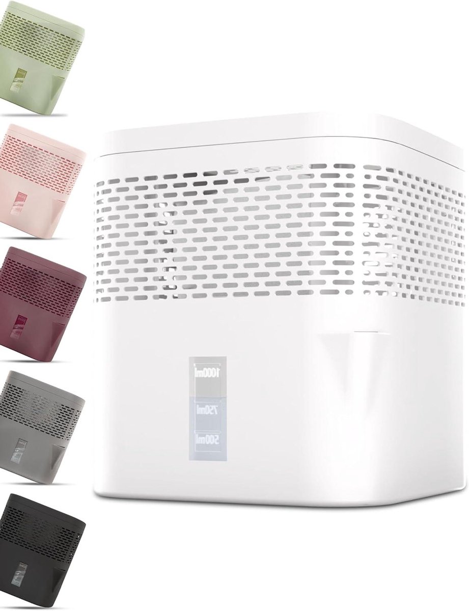 Luchtontvochtiger Korrels - Vochtvreter - Vochtige Ruimte - 360 Graden Ventilatie - 16 m² - Off-white